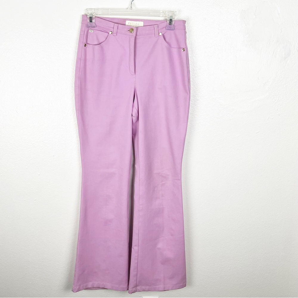 ESCADA Pink Flare Legs Front Pockets Pants 6 Casual Quiet Luxury Preppy
